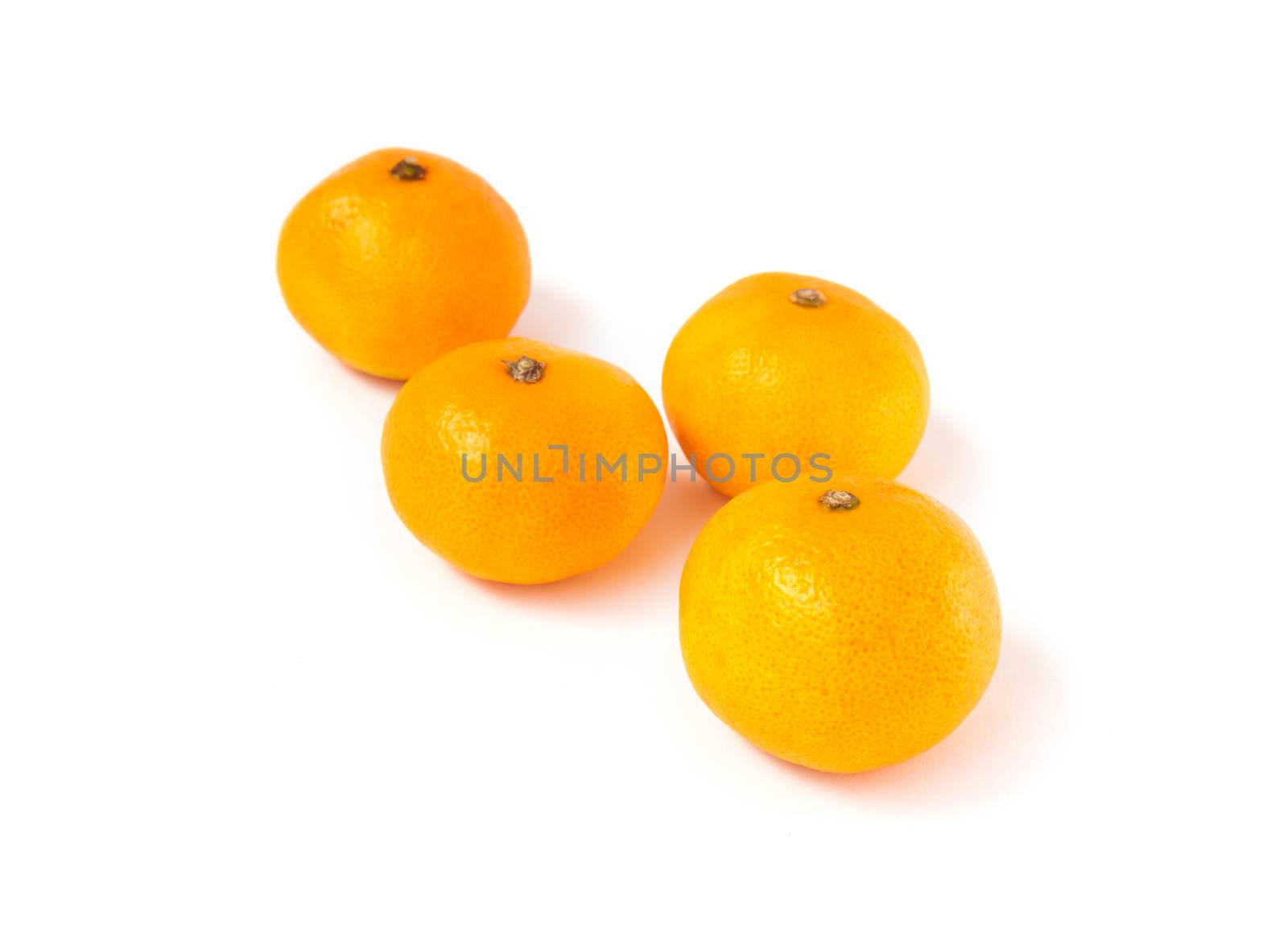 Closeup flesh orange fruit on white background, fruit for health by pt.pongsak@gmail.com