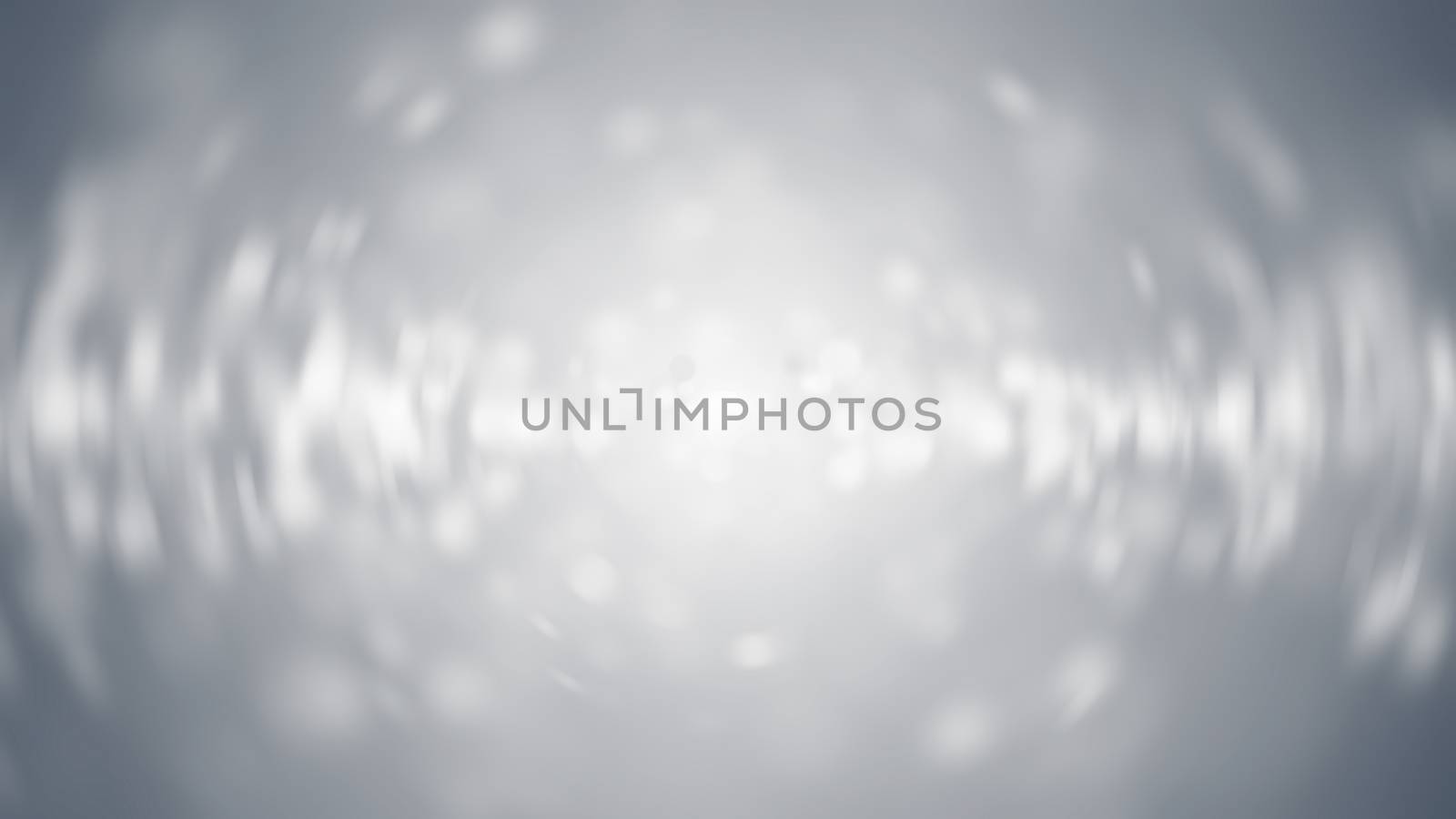 Lights on grey background. Abstract defocused backdrop. 3d rendering