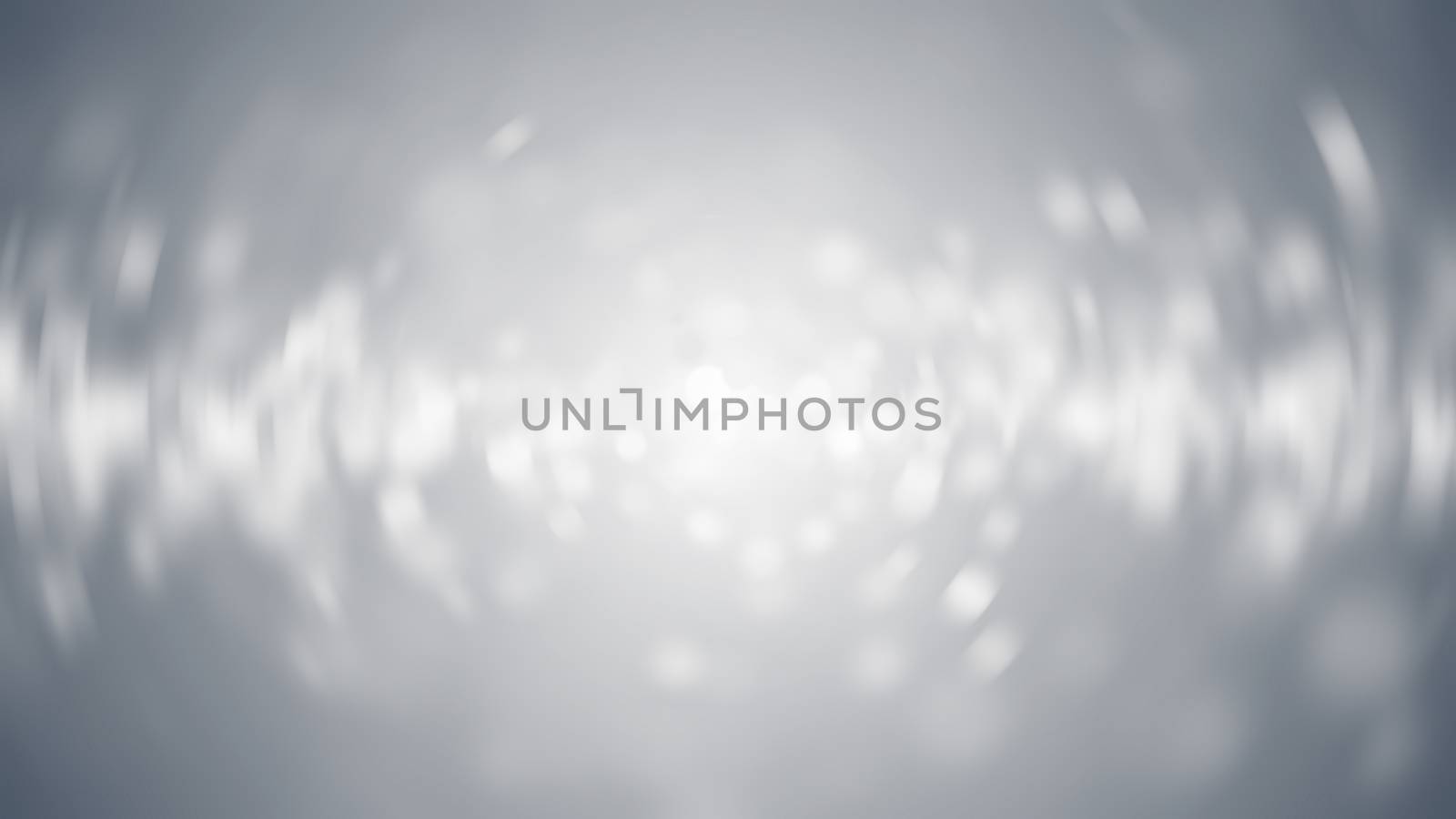 Lights on grey background. Abstract defocused backdrop. 3d rendering