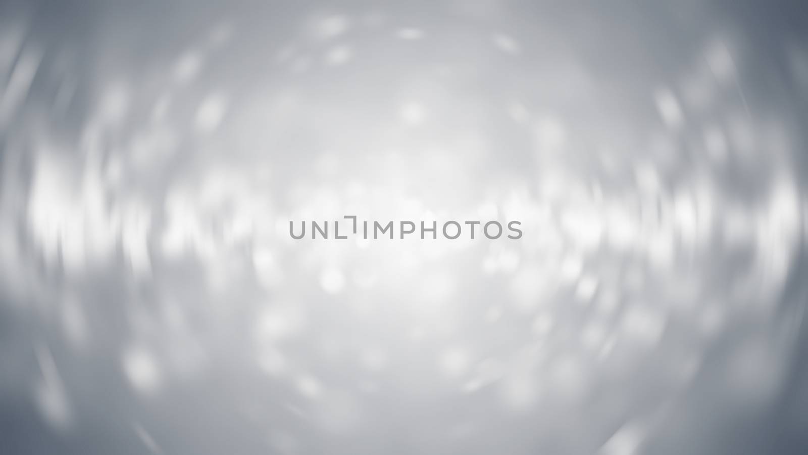 Lights on grey background. Abstract defocused backdrop. 3d rendering