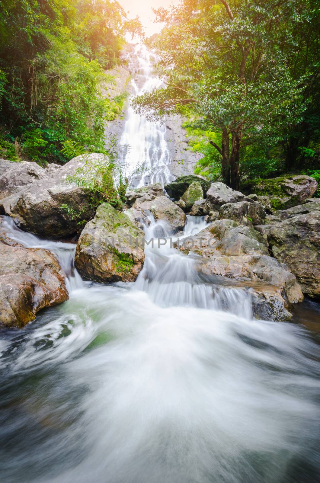 Amazing beautiful waterfalls at Sarika Waterfall. by Gamjai