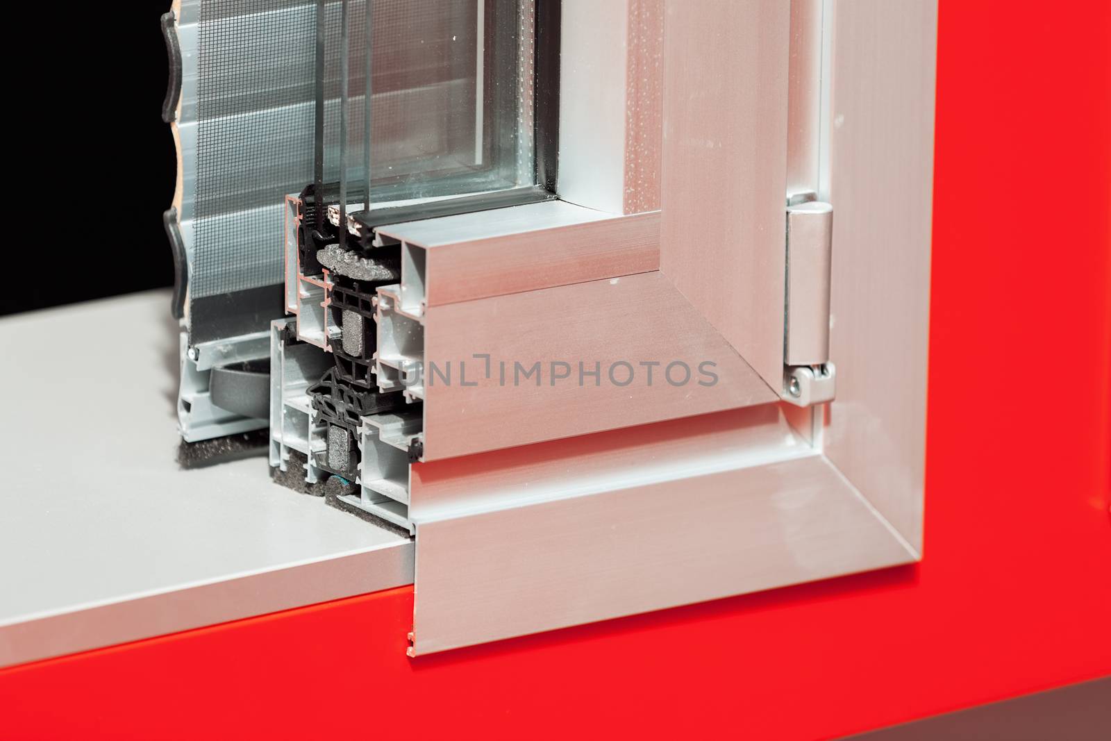  aluminum window frames with shutters by vladimirnenezic