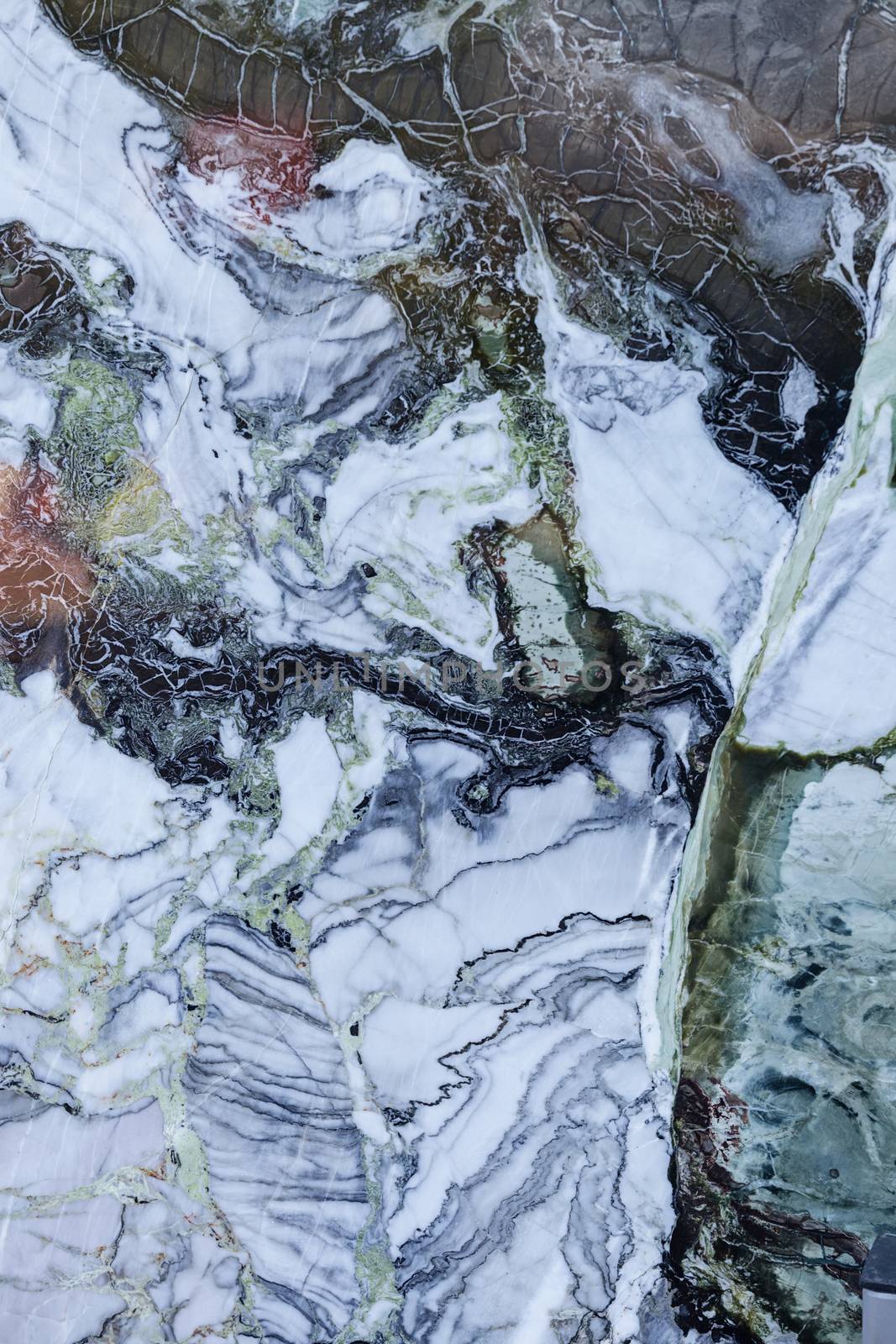 Marble floor in many colors  like a background, note shallow depth of field