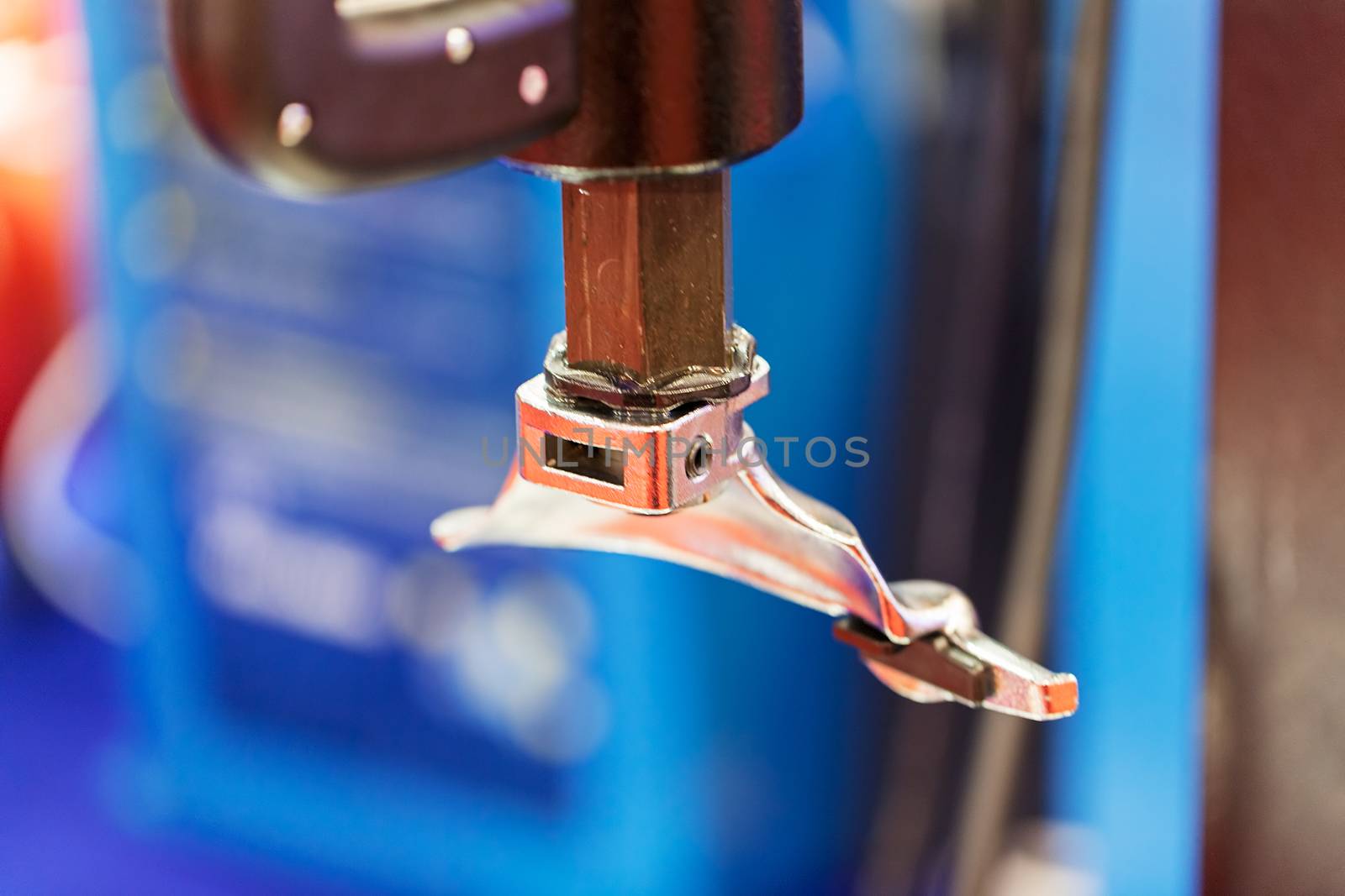 detail of machines for the automotive industry, note shallow depth of field