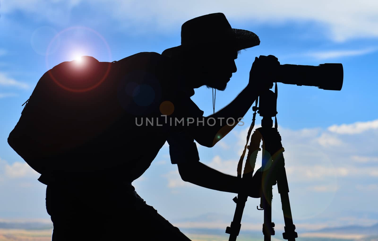 photographer model silhouette
