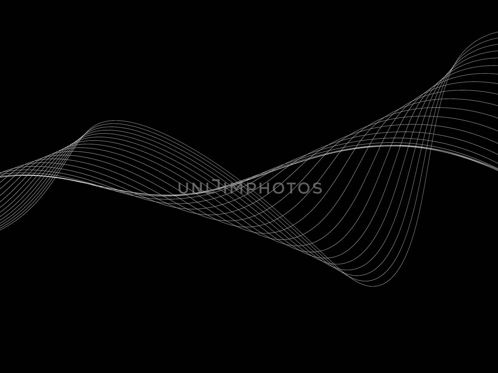 Dark abstract background with a glowing abstract waves by teerawit