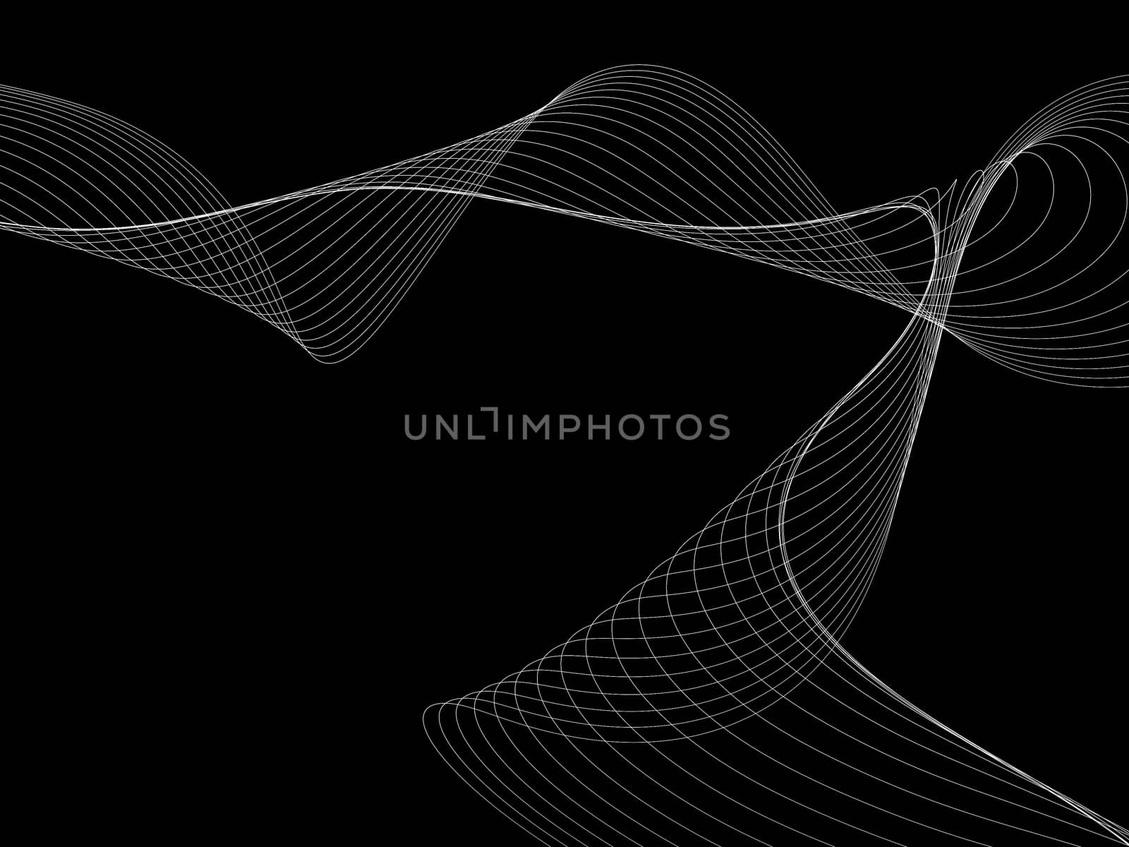 Dark abstract background with a glowing abstract waves by teerawit