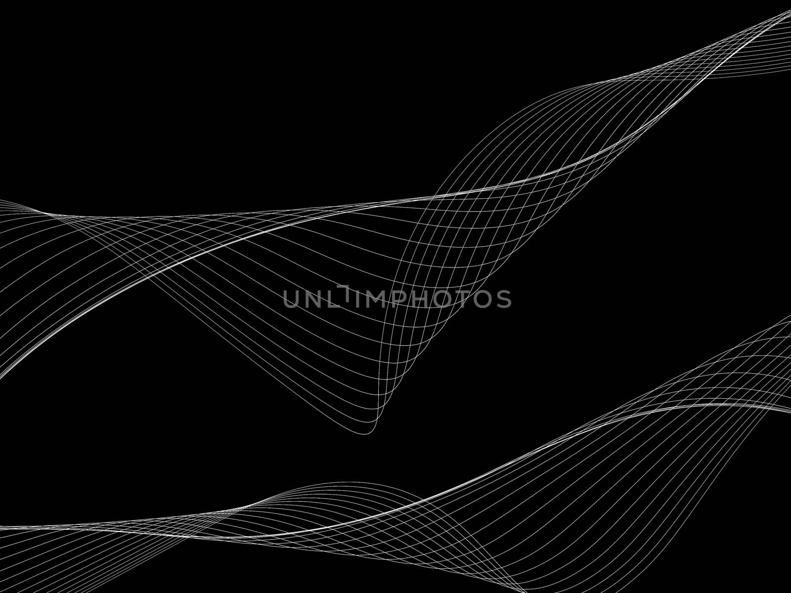 Dark abstract background with a glowing abstract waves, abstract background