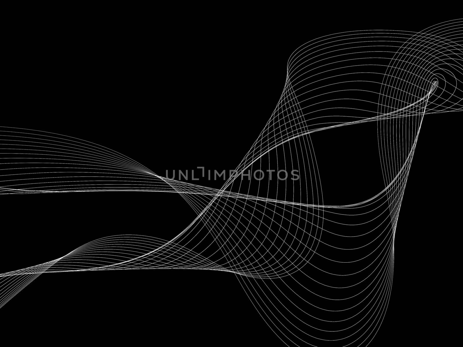 Dark abstract background with a glowing abstract waves by teerawit