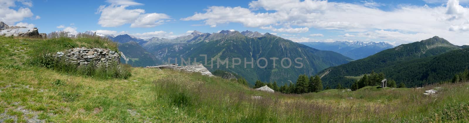 Alpine landscape in summer in Valtellina
 by gigidread