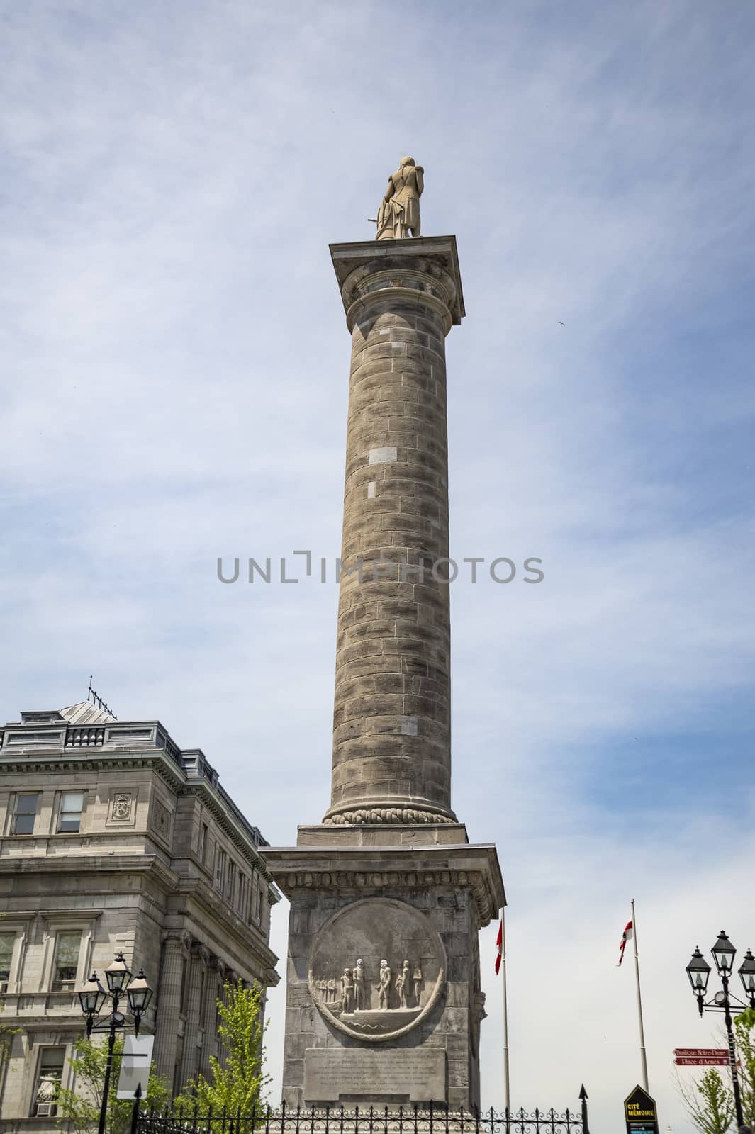 Nelson's Column in the city of Montreal, Canada