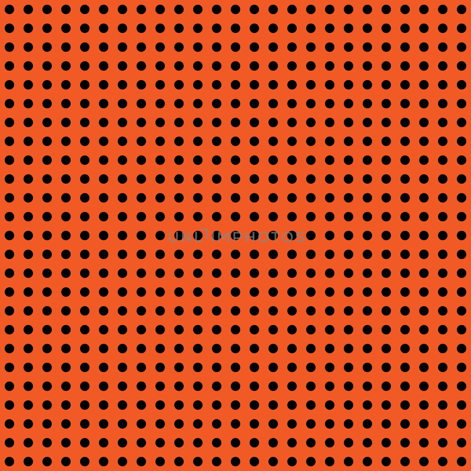 Halloween polka dot background. Orange and black dark endless seamless texture. Thanksgivings day cute pattern
