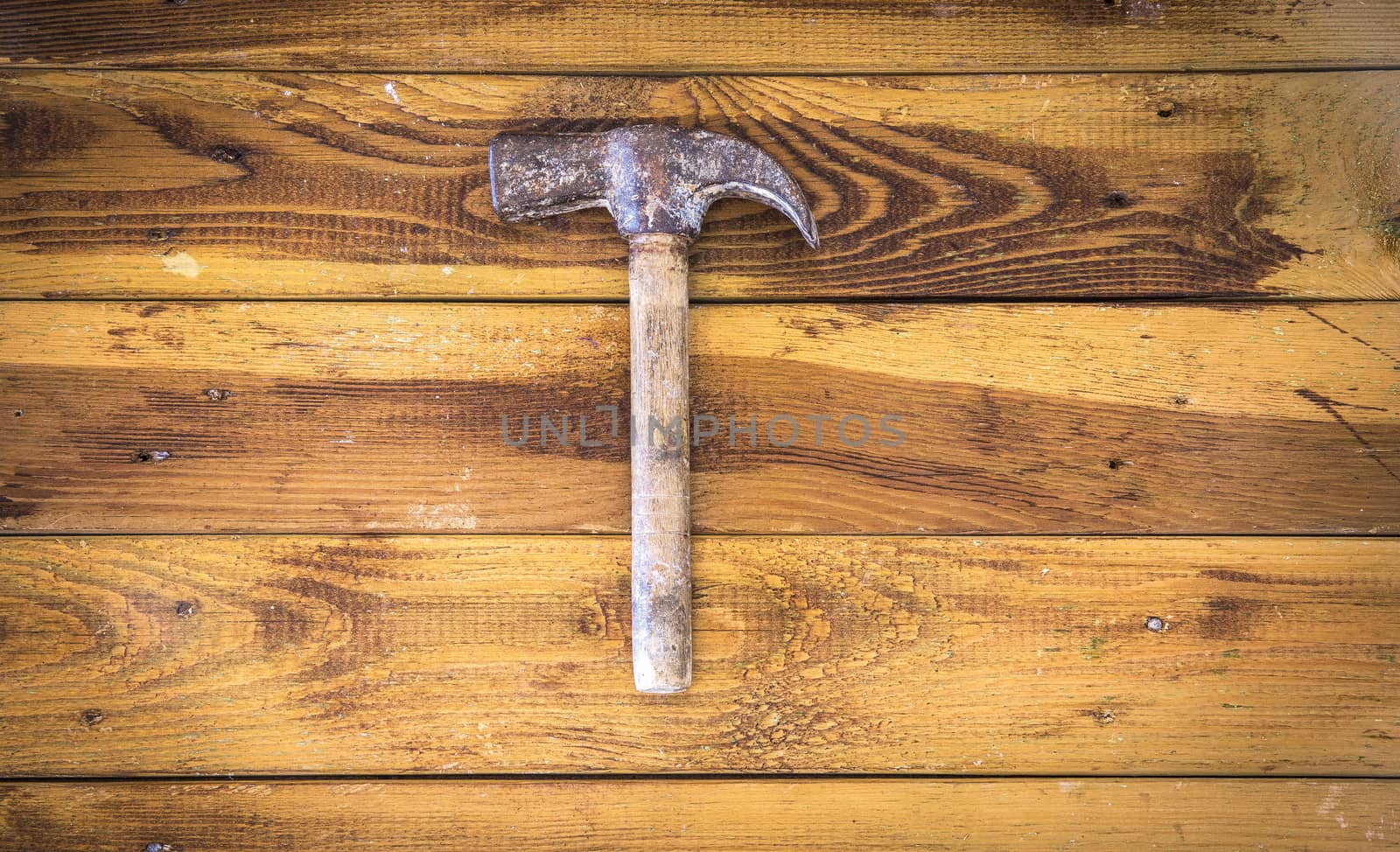 Group of  old oxide vintage tools. Hammers by nachrc2001