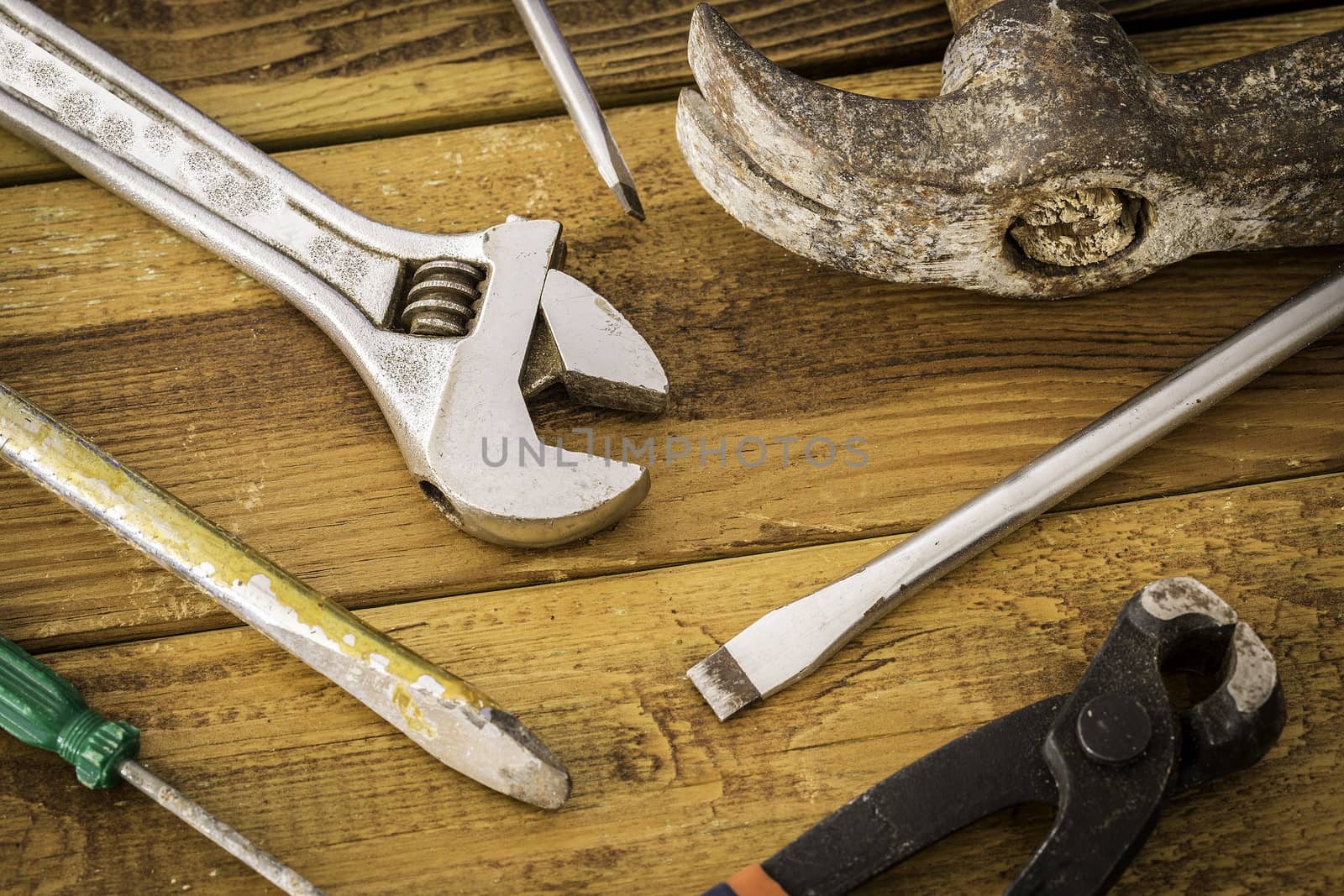 Group of  old oxide vintage tools.  by nachrc2001