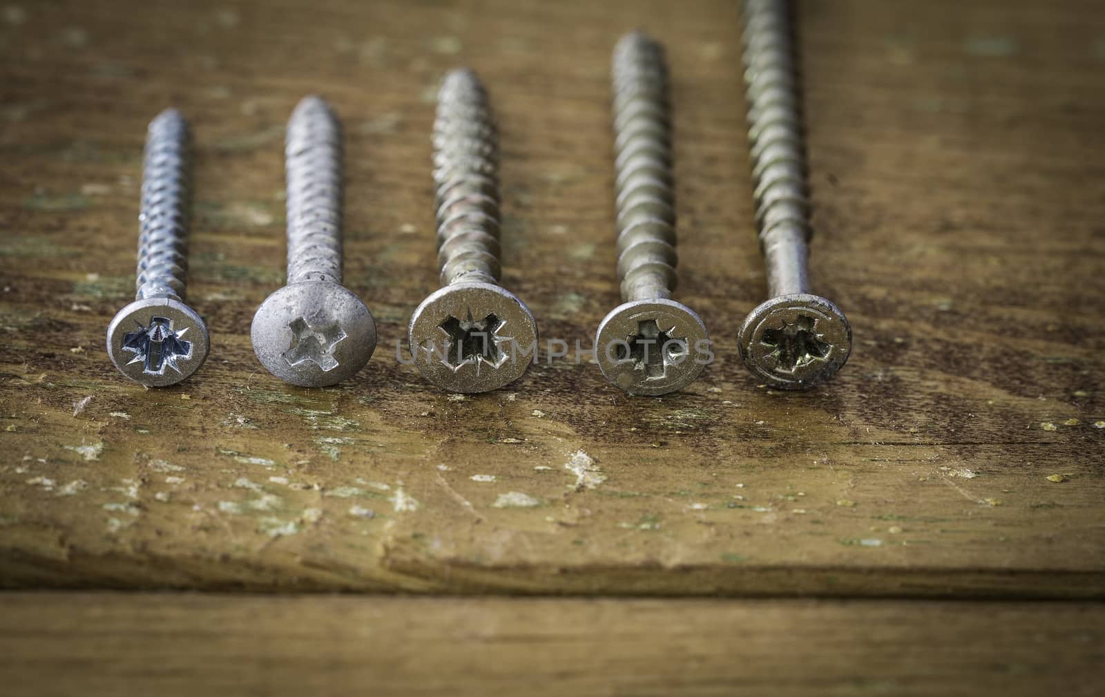 Group of  old oxide vintage tools. screws