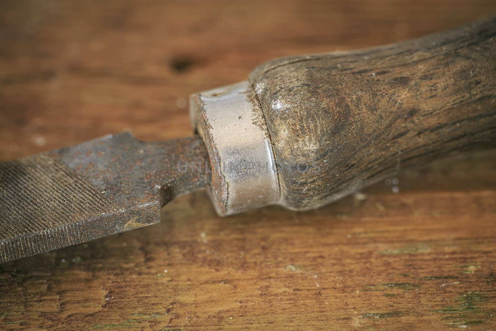 Group of  old oxide vintage tools. 