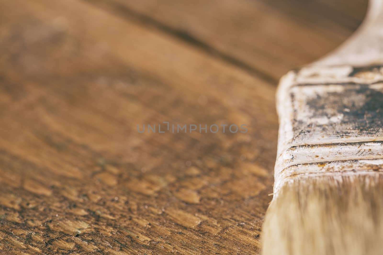 Group of  old oxide vintage tools. Paintbrushes