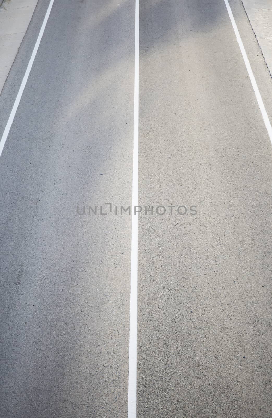 Isolated road in  spain