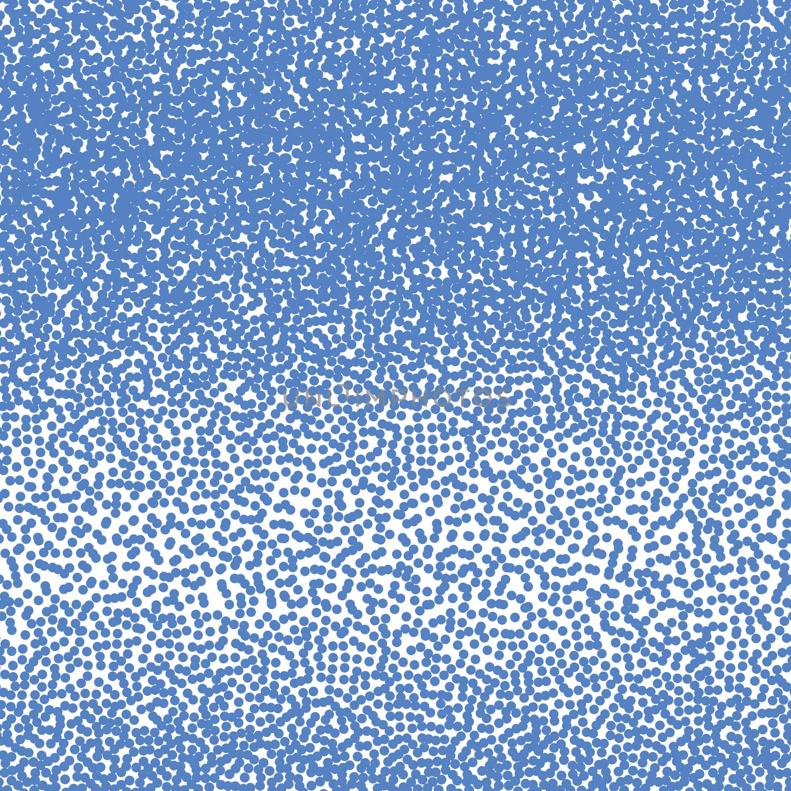  halftone dots pattern. Blue dots on white background.