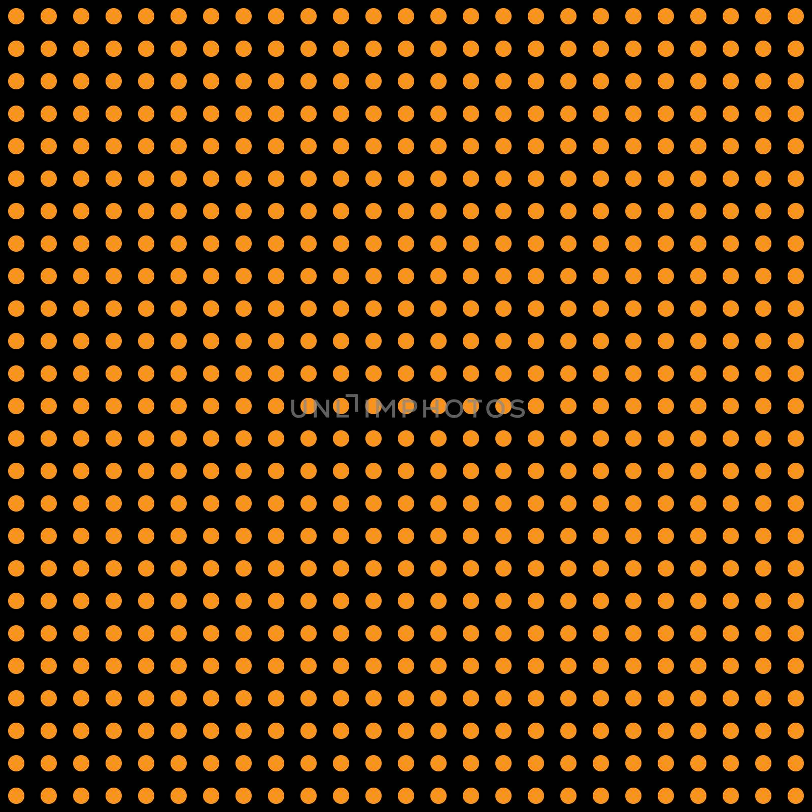 Halloween polka dot background. Orange and black dark endless seamless texture. Thanksgivings day cute pattern