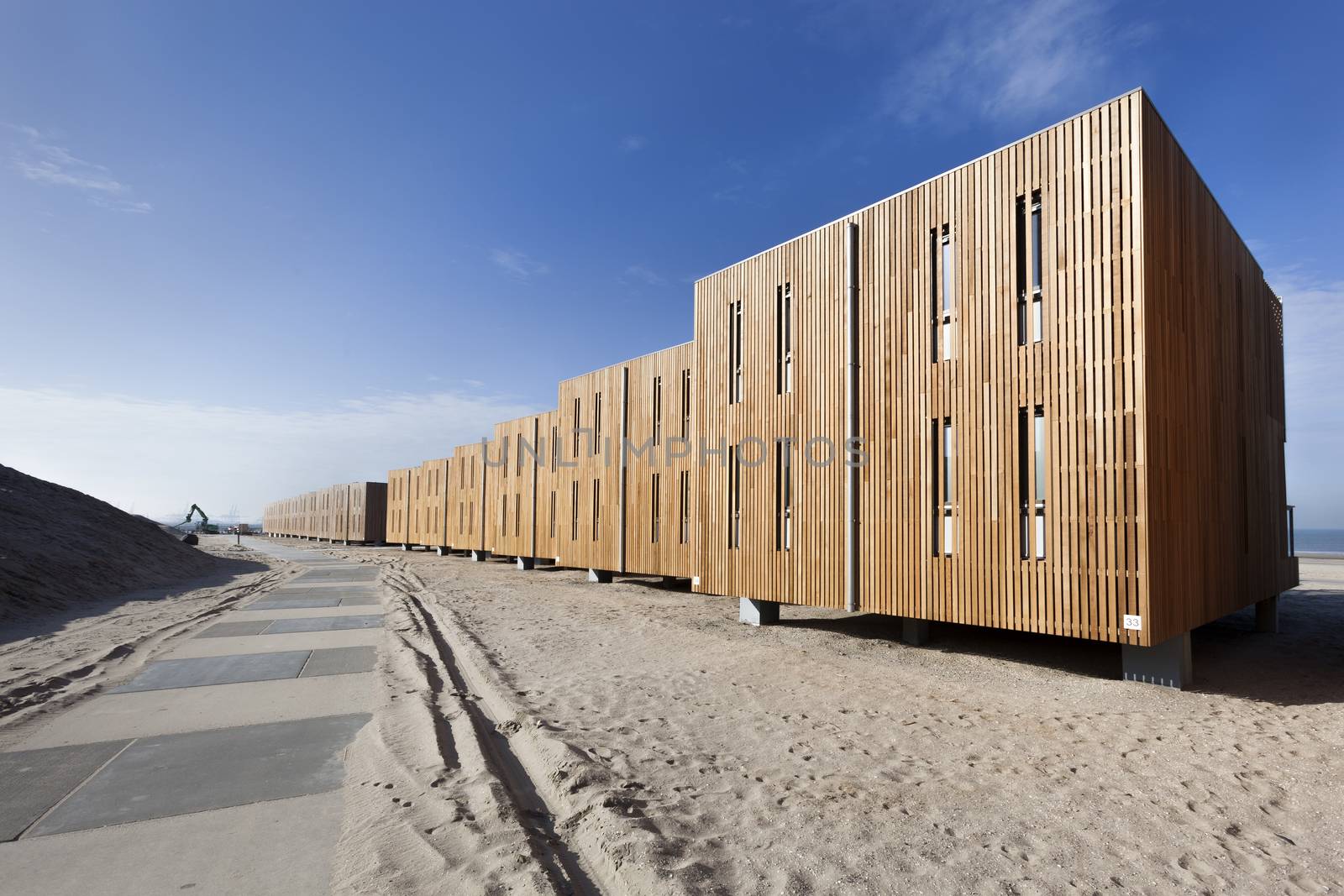 Apartments on the beach of Hoek van Holland in the Netherlands
