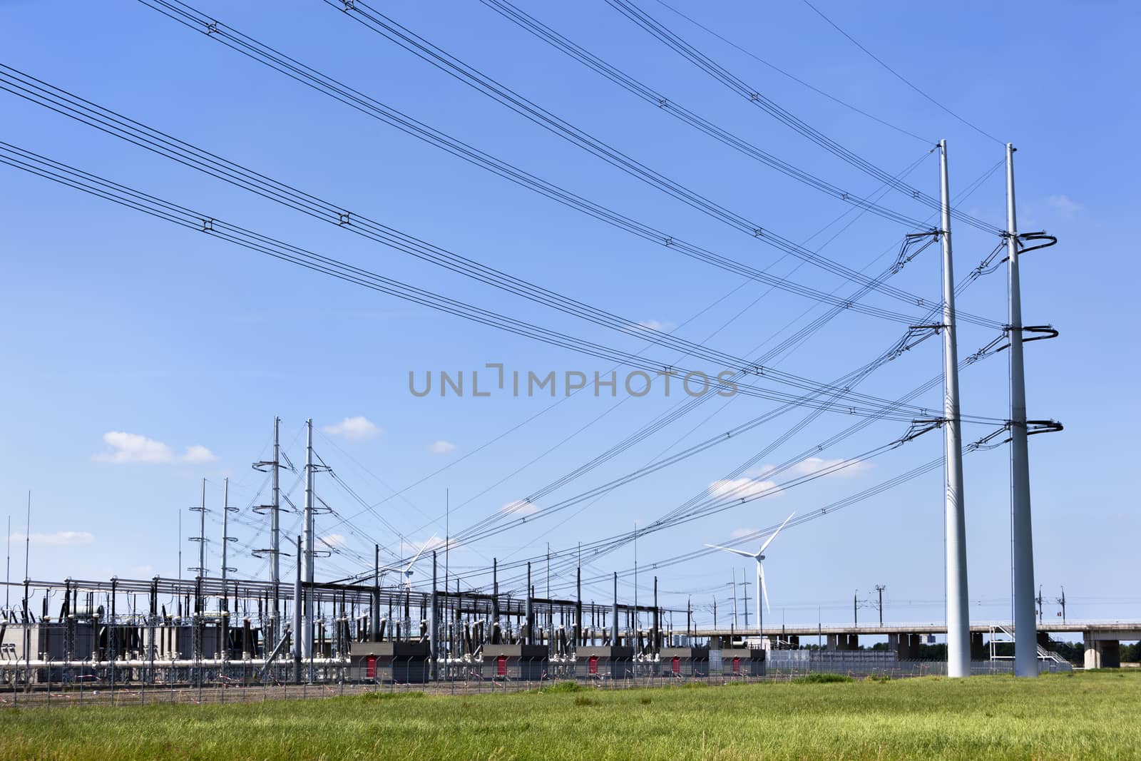 Substation of a power station in the Netherlands