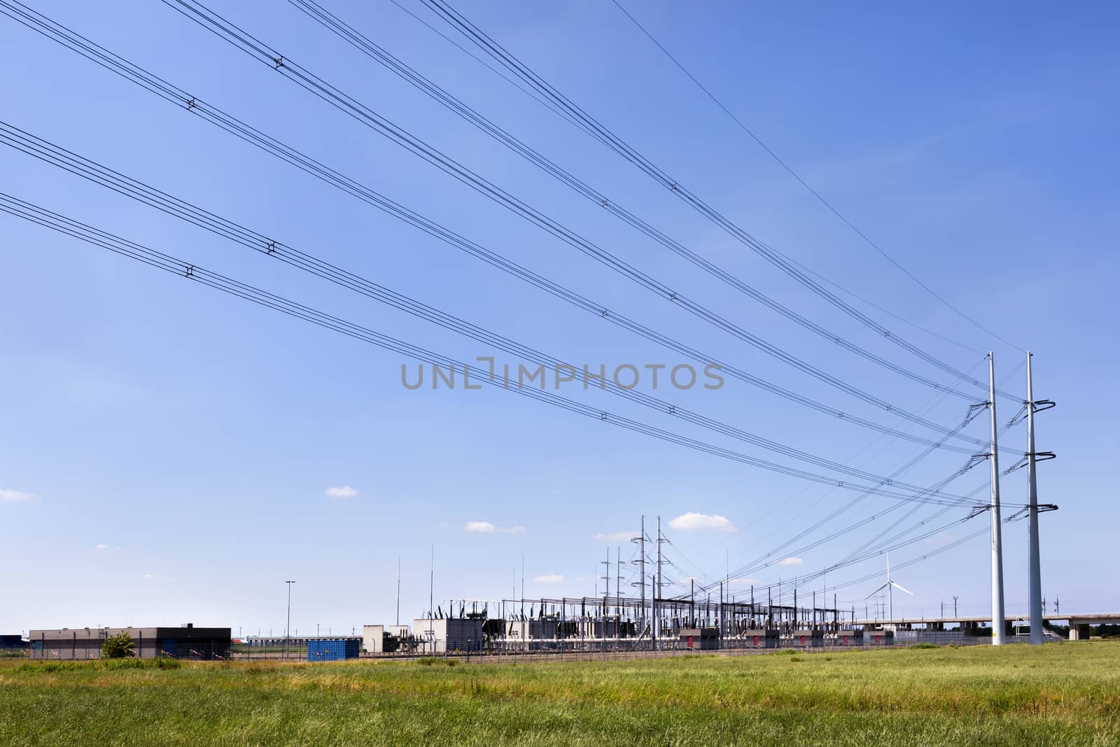 Substation of a power station in the Netherlands