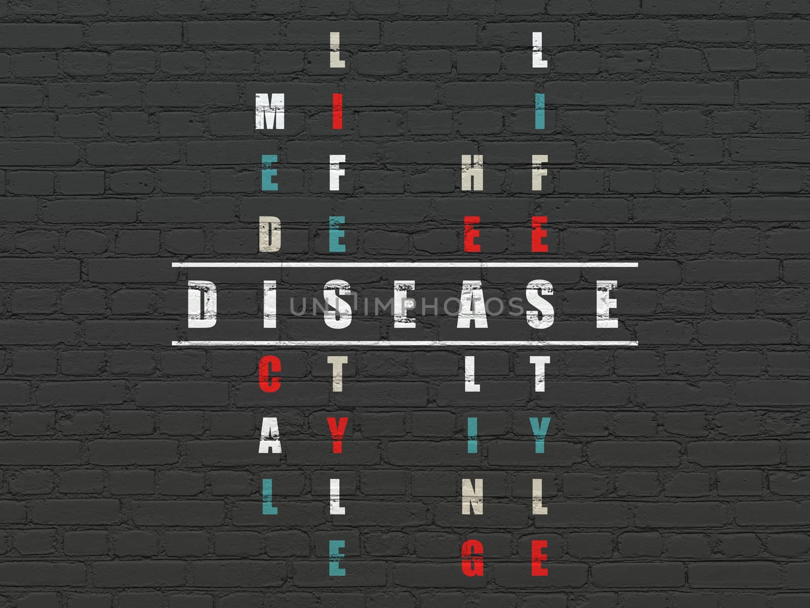 Healthcare concept: Disease in Crossword Puzzle by maxkabakov