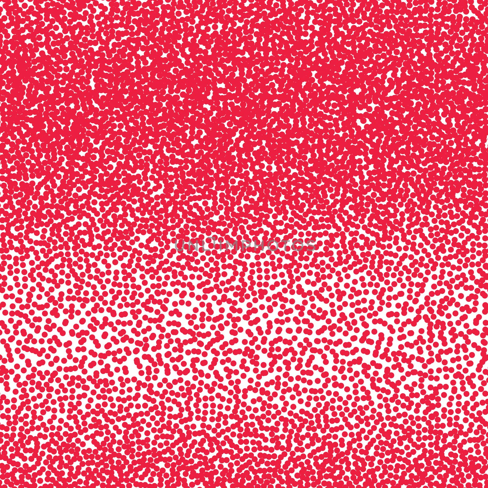  halftone dots pattern. Red dots on white background.