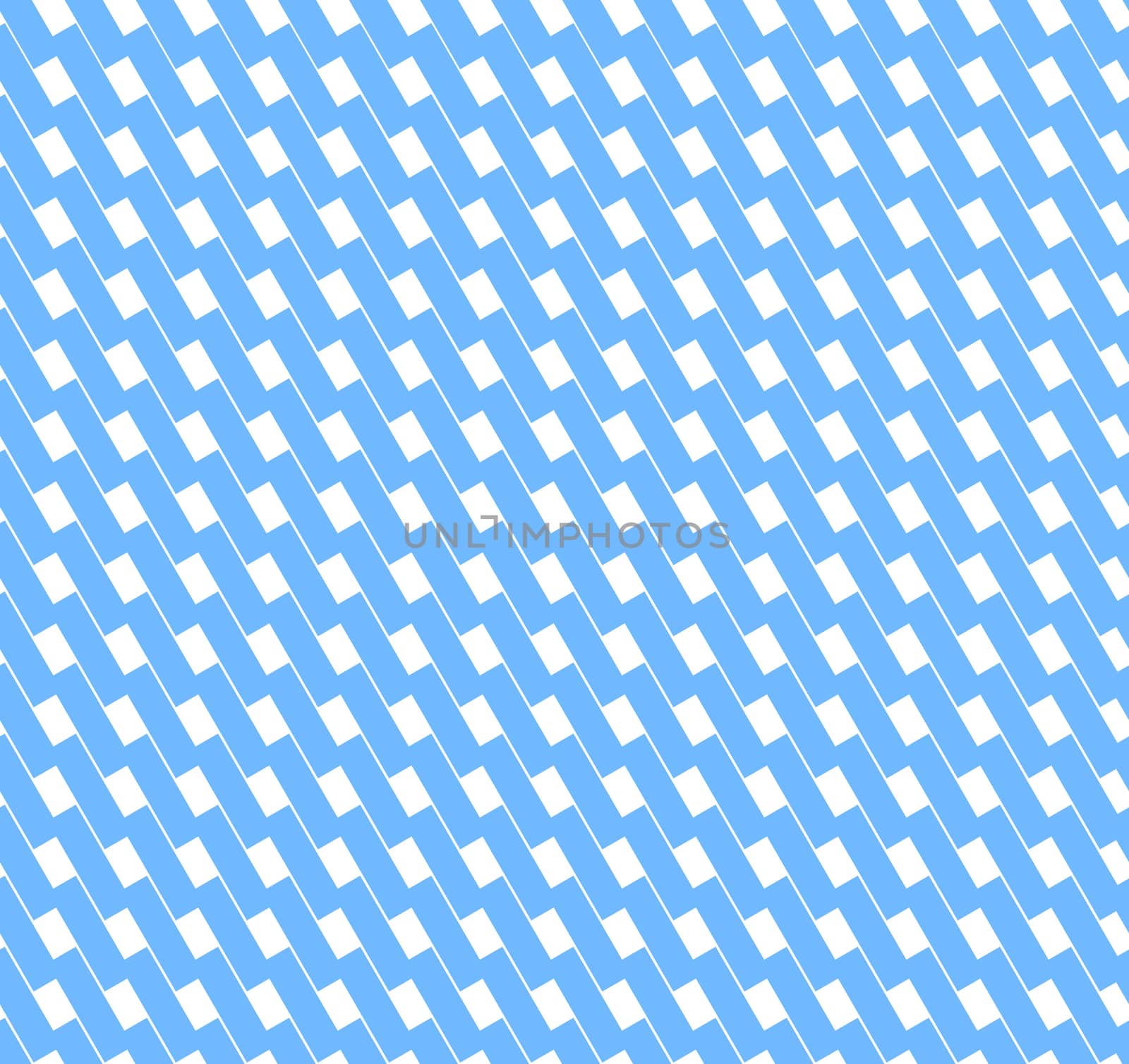 Abstract geometrical seamless pattern with rectagles. Blue and white checked background.