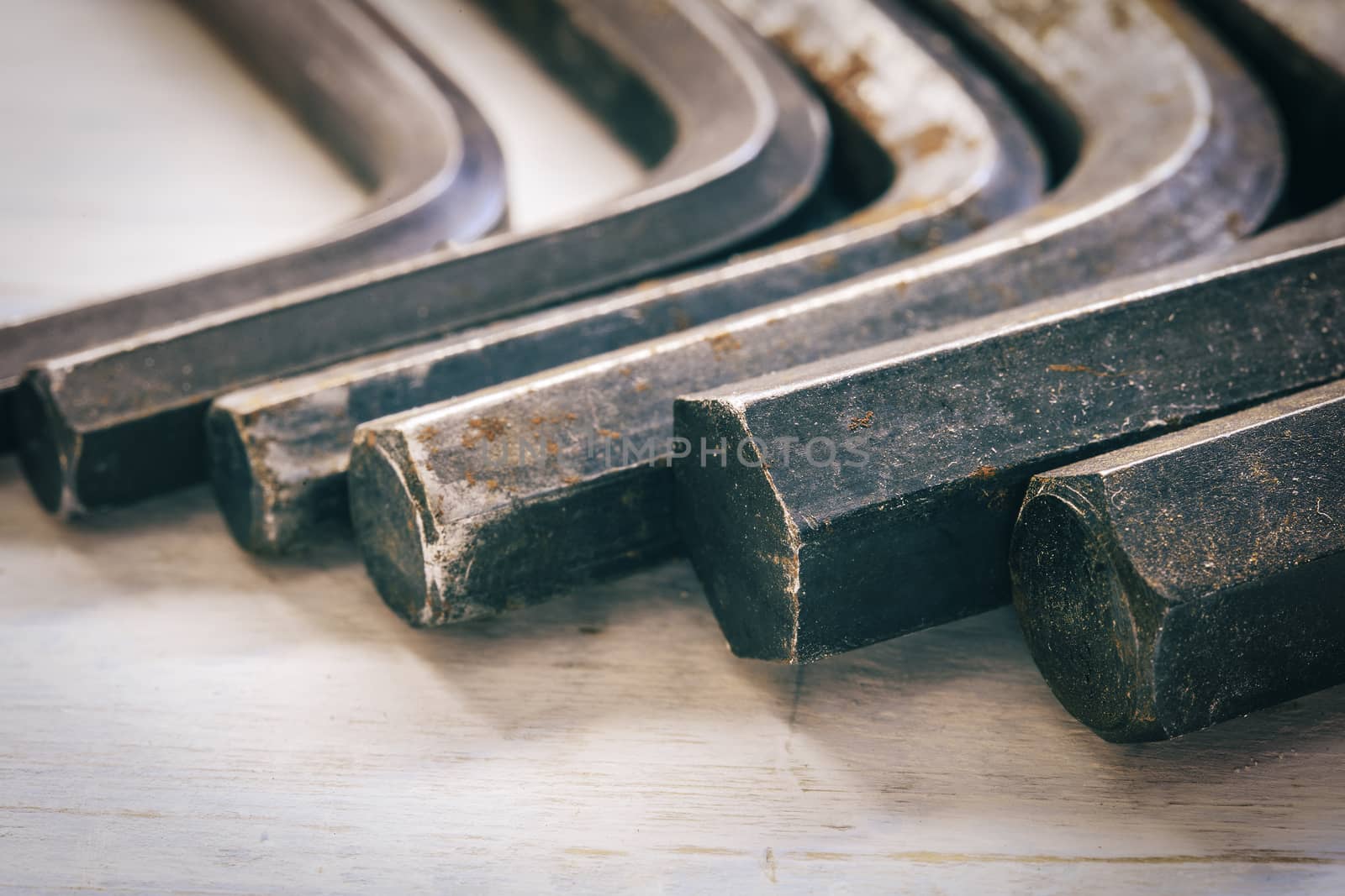 Group of  old oxide old tools. by nachrc2001
