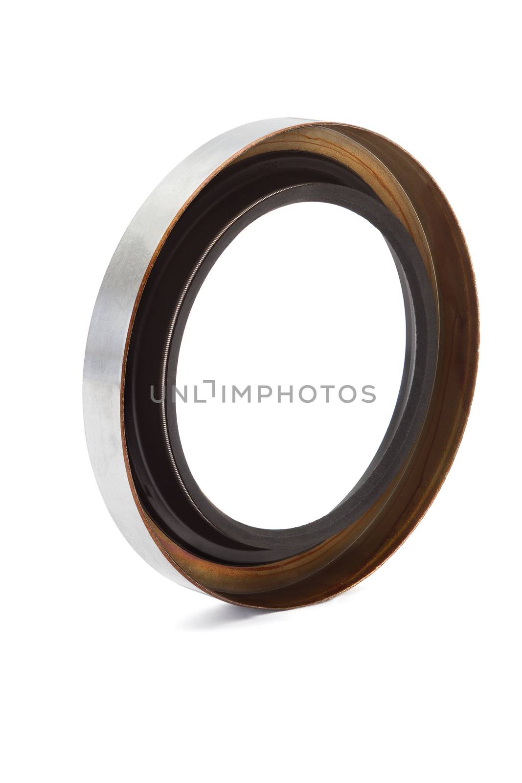 Oil seal isolated on white background