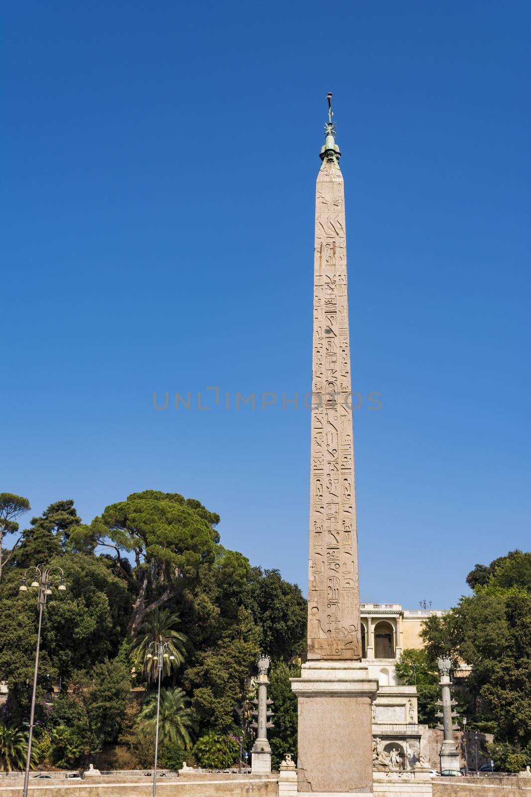 Egyptian Obelisk in Piazza del Popolo, Rome by ankarb