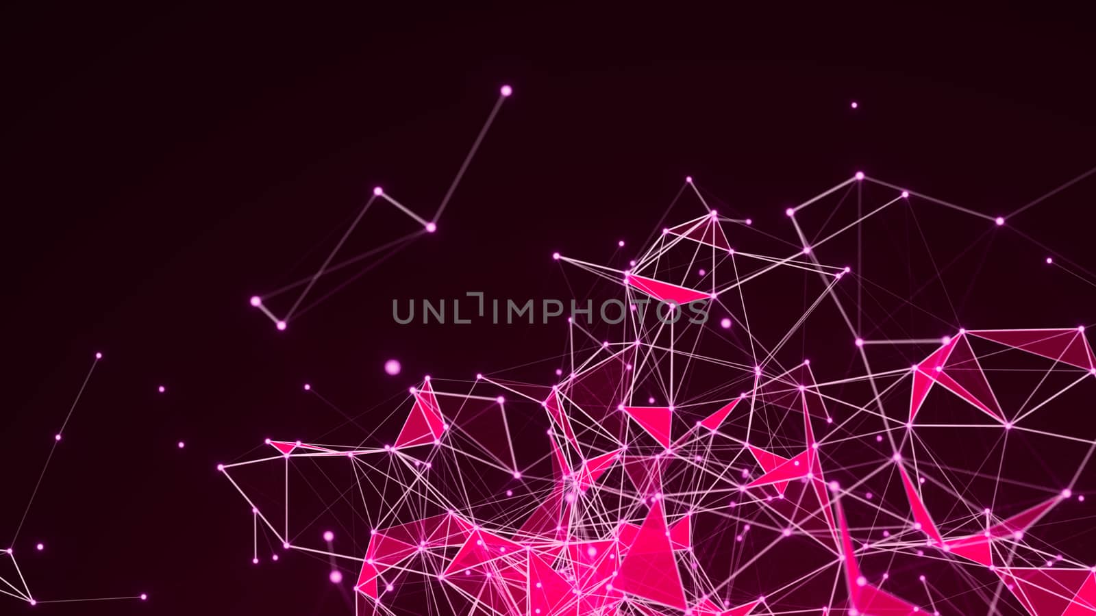 Abstract Polygonal Space Background with Connecting Dots and Lines by nolimit046