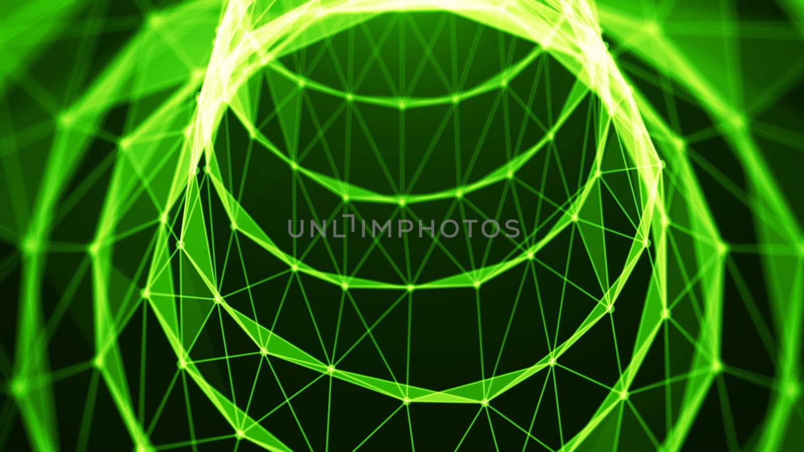 Journey in data tunnel. Speed motion inside fibre optic cable. Abstract background. 3d rendering