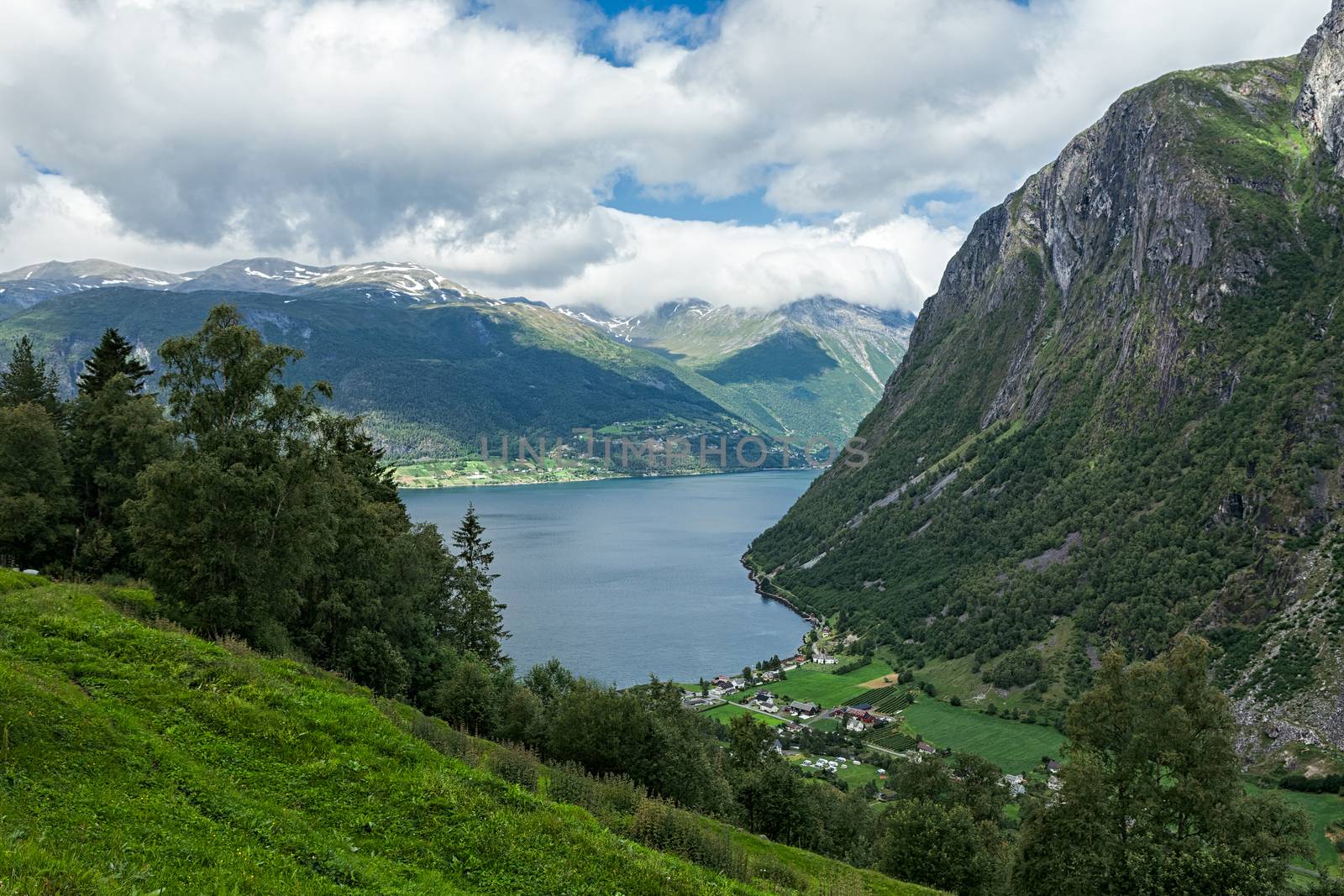 Norddal seen from above, Norway