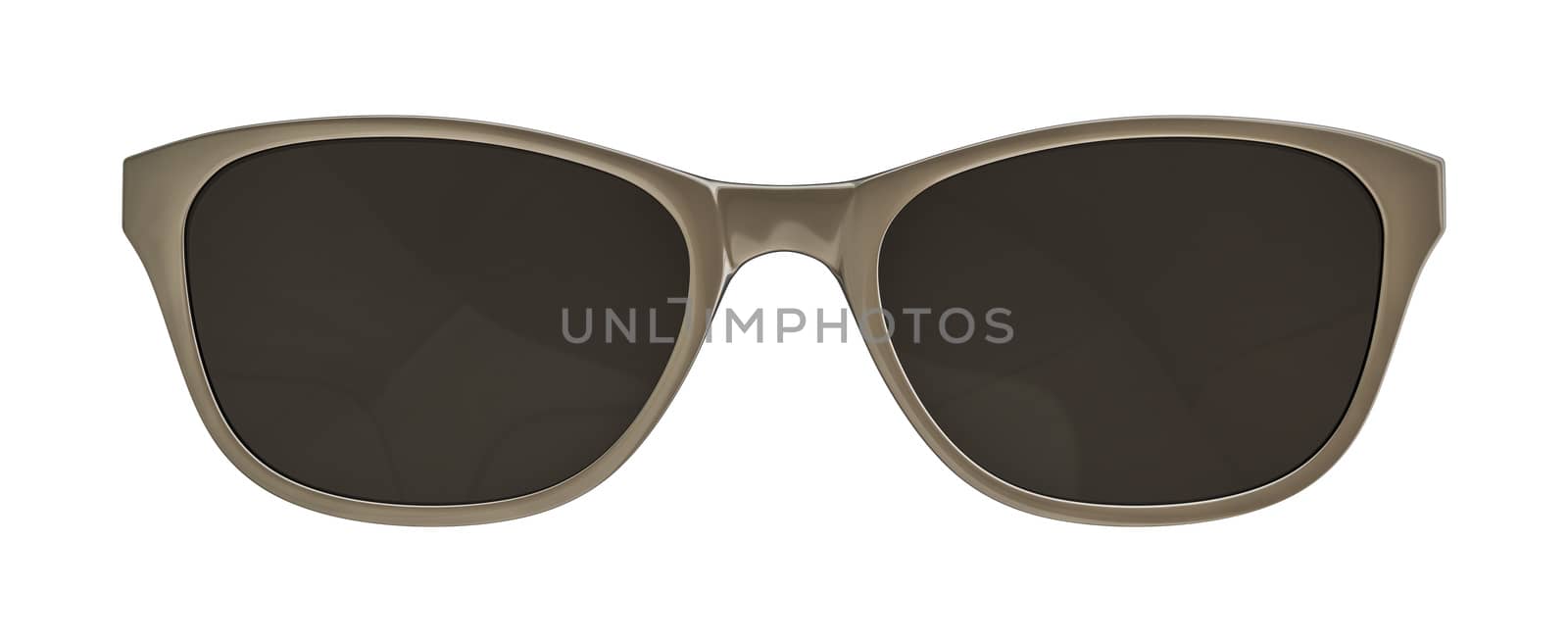 3d illustration of sunglasses on white background
