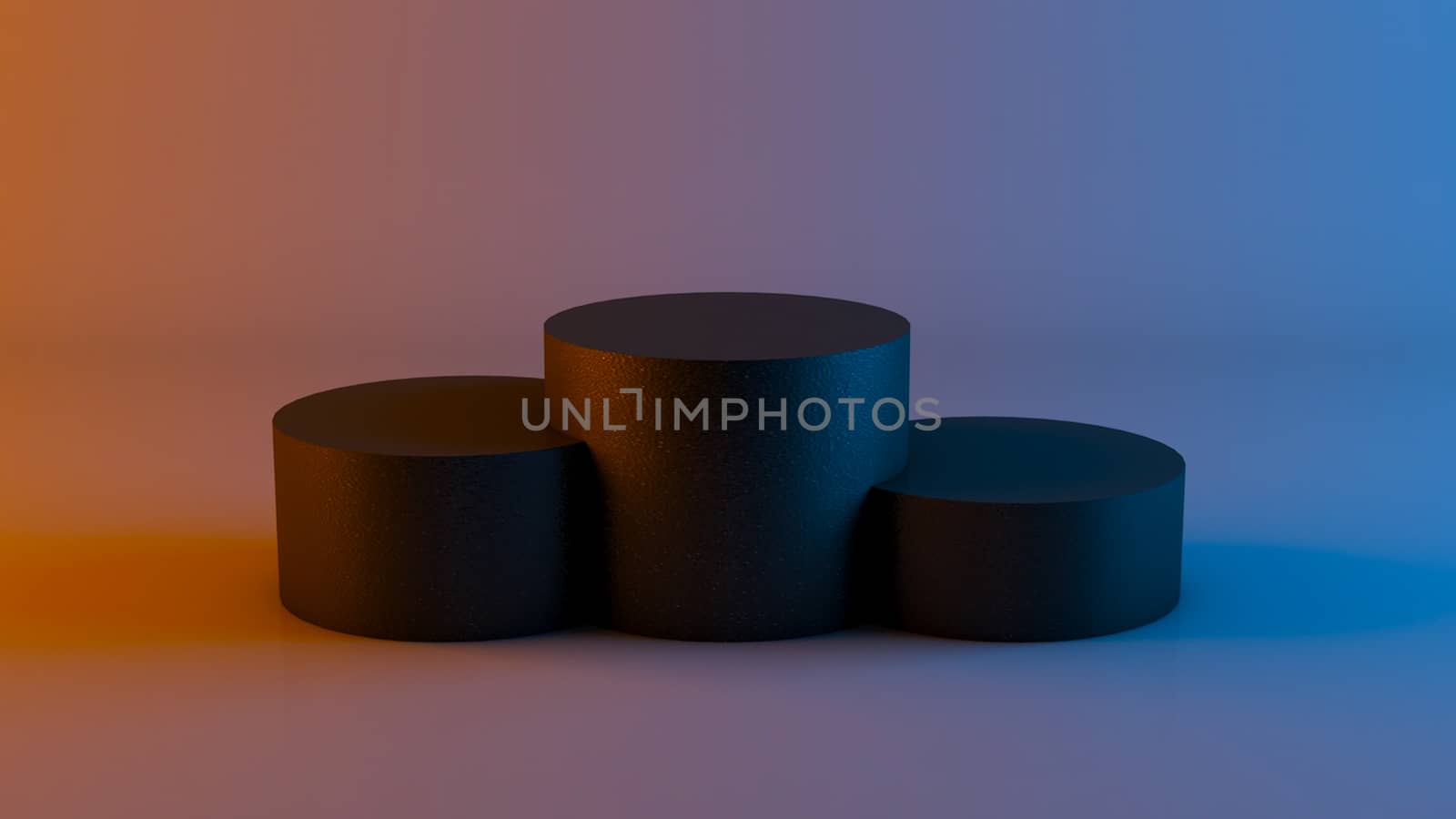 Abstract background with winner podium. Digital 3d rendering backdrop