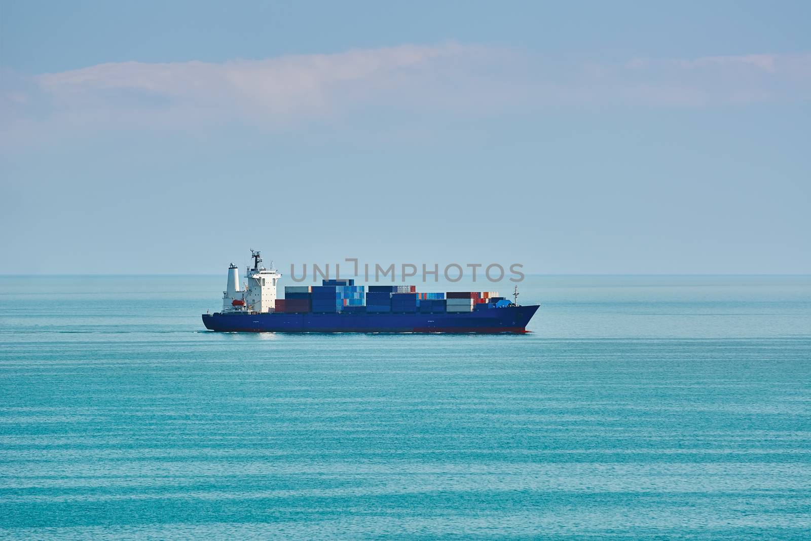 Big Container Ship in the Black Sea