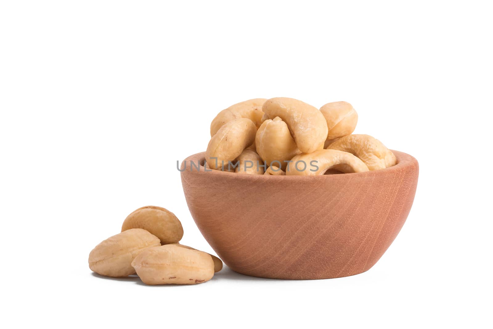 Bowl with cashews on a white background. by ivo_13