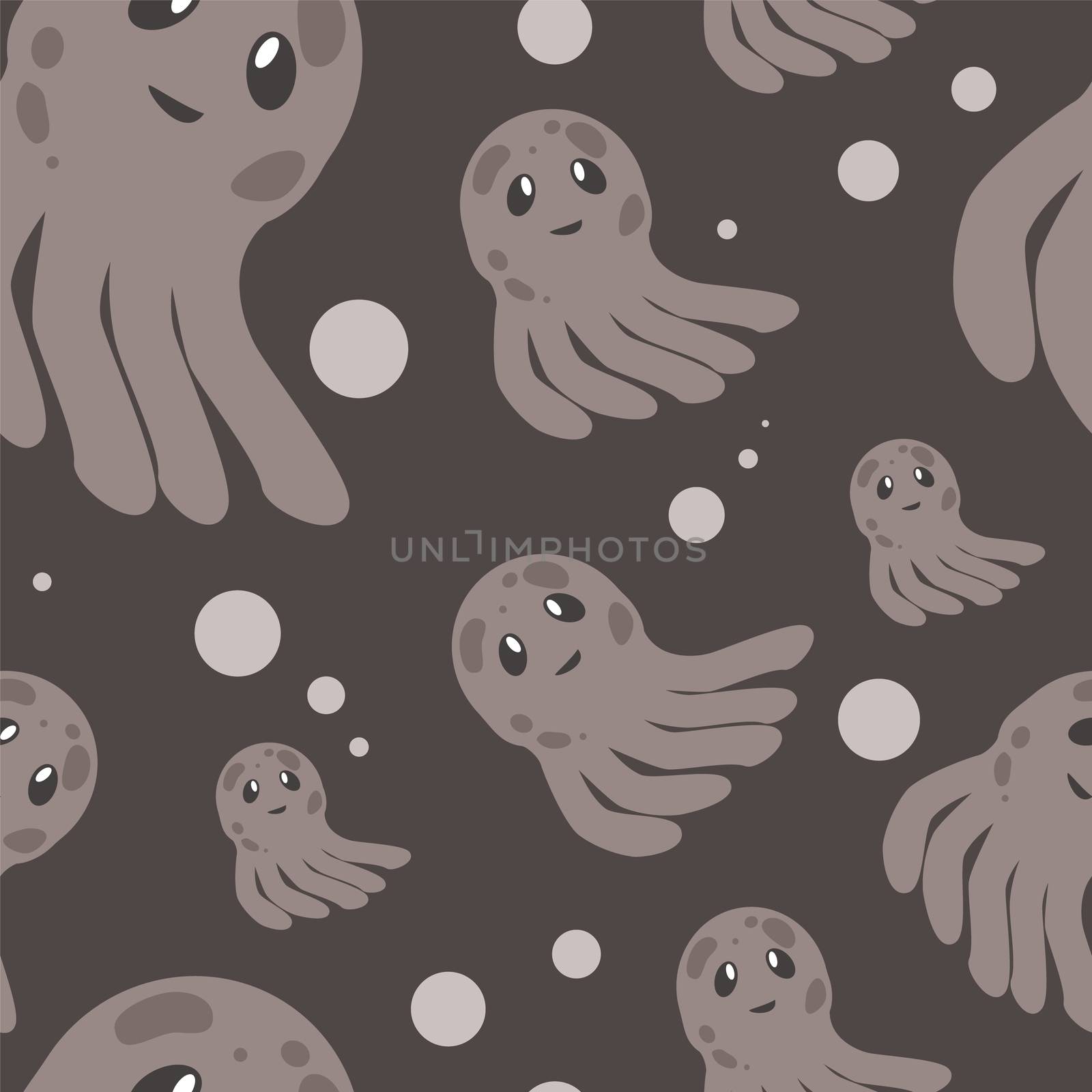 Cute happy jellyfish cartoon character sea animal illustration. Invertebrate animal sea fauna jellyfish medusa illustration. Nature animal aquatic medusa, aquarium tropical marine.