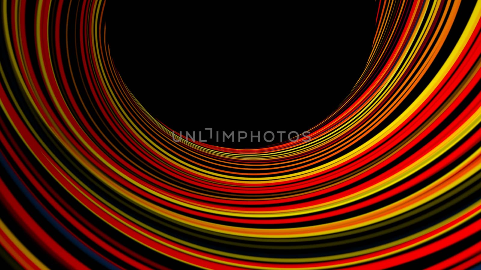 Abstract background with bend lines. 3d rendering