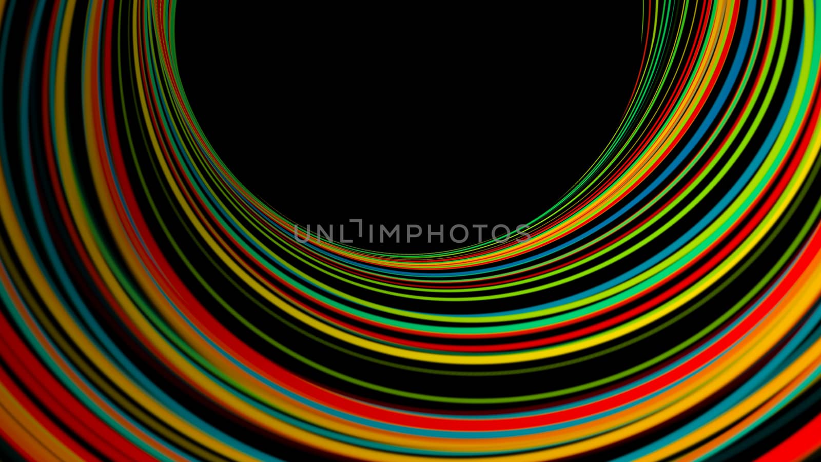 Abstract background with bend lines. 3d rendering