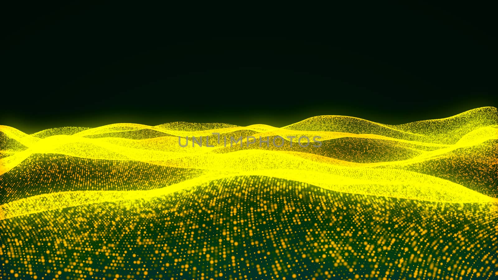 Luxurious gold sparkling particles wave background by nolimit046