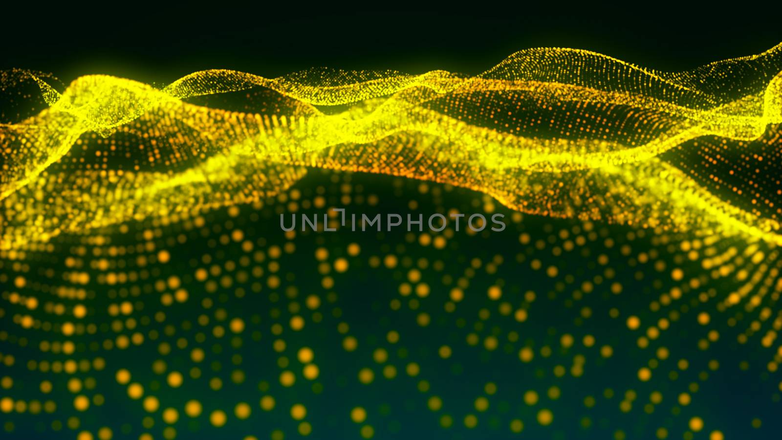 Luxurious gold sparkling particles wave background by nolimit046