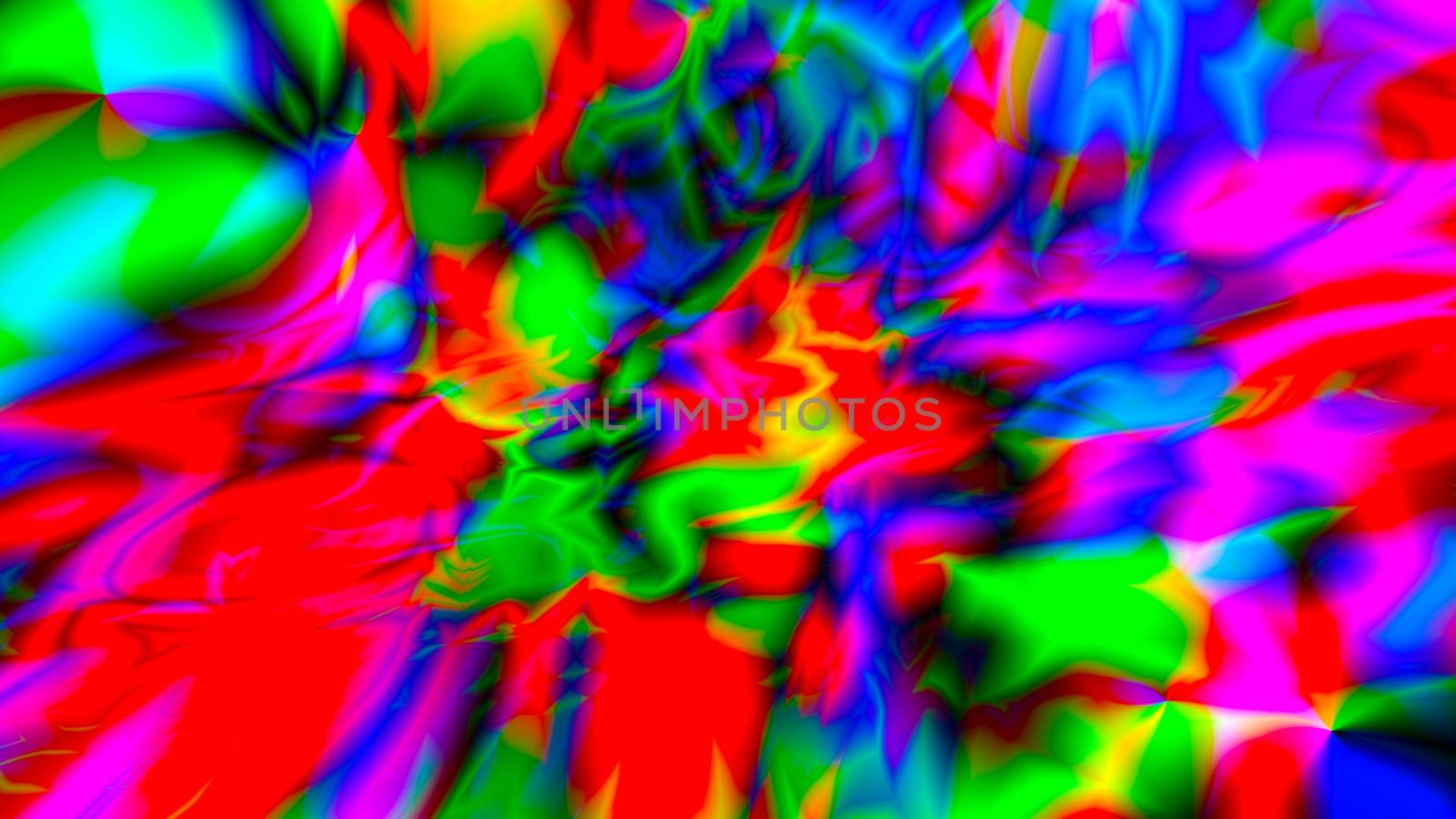 Abstract background with psychedelic art. 3d rendering