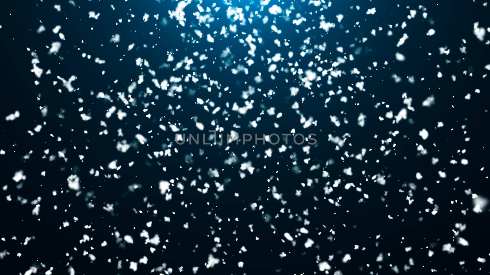 Abstract background with snow. Digital 3d rendering