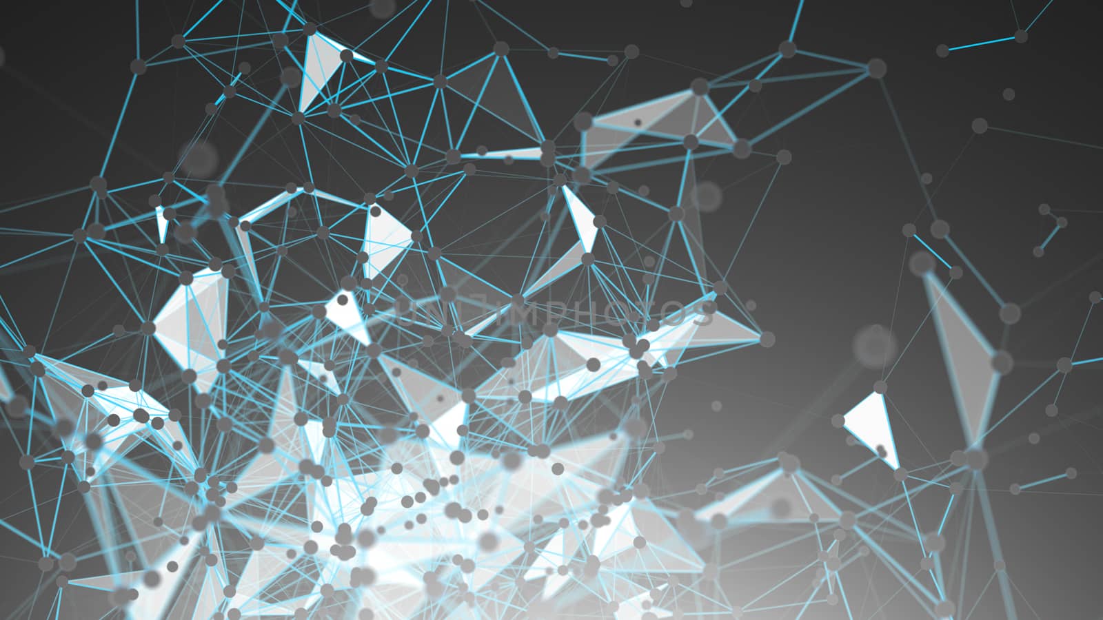 Abstract Polygonal Space Background with Connecting Dots and Lines by nolimit046