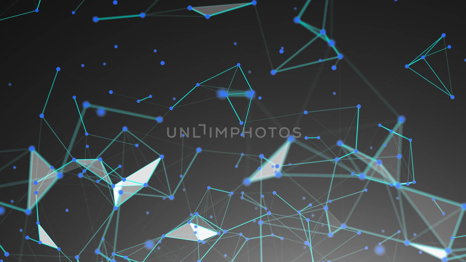 Abstract Polygonal Space Background with Connecting Dots and Lines by nolimit046