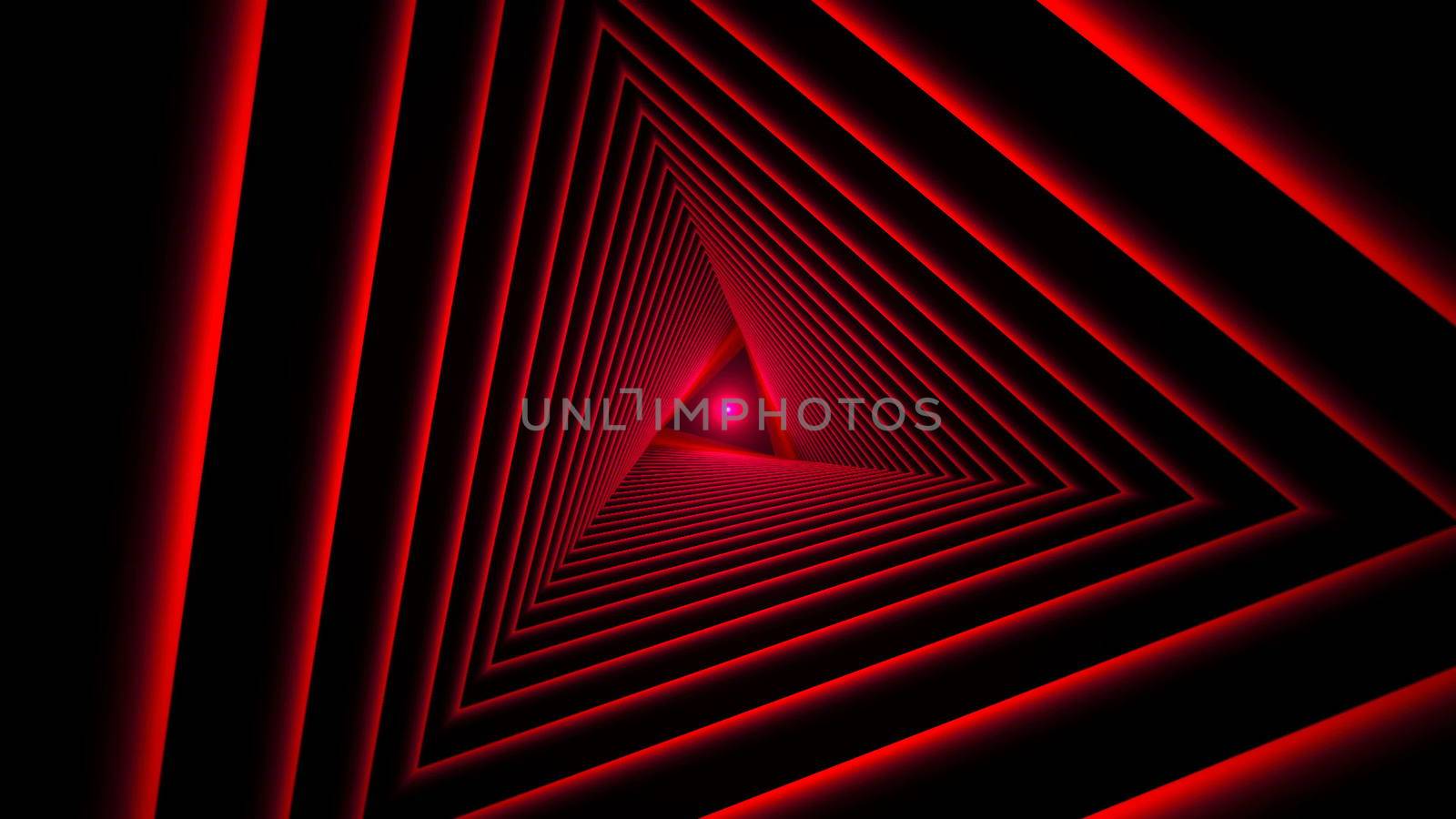 Triangle Future Space Tunnel. A Science Fiction Composition by nolimit046